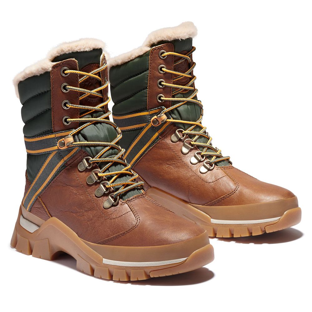 Botas de Nieve Timberland Mujer Jenness Falls Waterproof Insulated Marrones - Chile OZC-197064